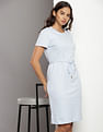 Tommy Hilfiger Crew Neck Solid T-Shirt Dress
