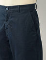 Arrow Sport Mid Rise Straight Fit Twill Trousers