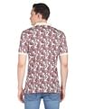 AD by Arvind Modern Floral Print Polo Shirt