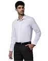 AD by Arvind Patterned Dobby Cotton Formal Shirt