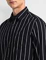 Arrow Sport Manhattan Slim Fit Vertical Striped Shirt