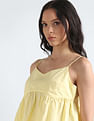 Tommy Hilfiger Poplin Back Tie Solid Top