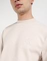 Calvin Klein Jeans Solid Relaxed-Fit Cotton Sweatshirt