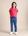 U.S. Polo Assn. Kids Girls Striped Polo Shirt