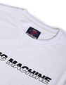 Flying Machine Ribbed Neck Brand Print Sweatshirt