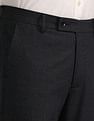 Arrow Solid Dobby Slim Fit Trousers