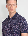 Arrow Sports Floral Cotton Polo Shirt