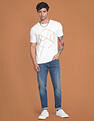 Flying Machine Slim Fit Graphic Print T-Shirt