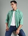 Tommy Hilfiger Solid Regular Fit Linen Shirt
