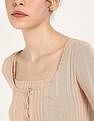 Calvin Klein Jeans Regular-Fit Polyester Scoop Neck Crop Top