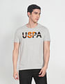 U.S. Polo Assn. Denim Co. Crew Neck Brand Print Heathered T-Shirt