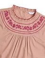 U.S. Polo Assn. Women Yoke Embroidered Frill Top