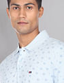 AD by Arvind All Over Print Cotton Polo Shirt