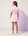 U.S. Polo Assn. Kids Girls Schiffli Shirt Dress
