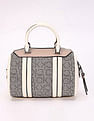 Calvin Klein Logo Beige Pvc Handbag