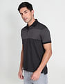 Arrow Horizontal Striped Mercerised Cotton Polo Shirt