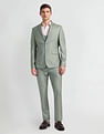Arrow Solid Tailored Fit Three Piece Suit