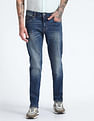 Flying Machine Slim Straight Stone Wash Jeans