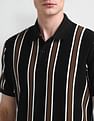 Arrow Sport Vertical Striped Regular Fit Polo Shirt