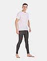 USPA Innerwear Mid Rise Slim Fit Solid I653 Thermal Pants - Pack Of 1