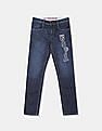 U.S. Polo Assn. Kids Mid Rise Skinny Fit Faded Jeans