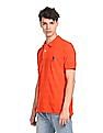 U.S. Polo Assn. Ribbed Collar Structured Stripe Polo Shirts