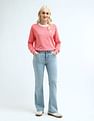 U.S. Polo Assn. Women Crew Neck Solid Sweatshirt