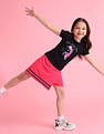 U.S. Polo Assn. Kids Girls Embellished Crew Neck T-Shirt