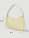 Tommy Hilfiger Solid Yellow PU Hand Bags