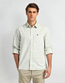 Arrow Sport Micro Checked Cotton Shirt