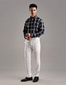 Tommy Hilfiger Checked Regular Fit Plain Woven Shirt