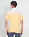Arrow Sports Jacquard Colour Block Polo Shirt