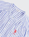 U.S. Polo Assn. Women Vertical Stripe Oxford Shirt