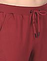 Flying Machine Mid Rise Solid Joggers
