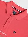 Arrow Sports Compact Cotton Horizontal Stripe Polo Shirt