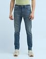 Flying Machine Slash Slim Tapered Washed Jeans