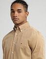 Tommy Hilfiger Solid Corduroy Regular Fit  Shirt