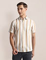 U.S. Polo Assn. Vertical Stripe Linen Blend Shirt