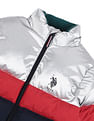 U.S. Polo Assn. Kids Boys Colour Blocked Hooded Jacket