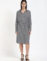 Tommy Hilfiger Viscose Spread Collar Shirt Dress