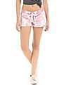 Aeropostale Printed Dolphin Cut Shorts