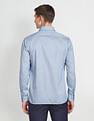 Arrow Cutaway Collar Geometric Print Shirt