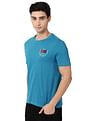 AD by Arvind Crew Neck Solid Cotton T-Shirt