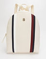 Tommy Hilfiger Striped Beige Pu Backpack