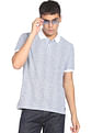 Flying Machine All Over Geometric Print Cotton Polo Shirt