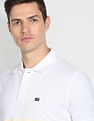 Arrow Sports Horizontal Stripe Cotton Polo Shirt