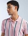 Flying Machine Vertical Striped Digitopia Polo Shirt