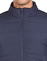 Flying Machine Ribbed Hem Puffer Jacket