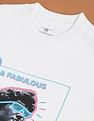 Flying Machine Graphic Print Oversized T-Shirt