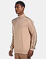 Calvin Klein Men Beige Turtleneck Contrast Piping Sweater